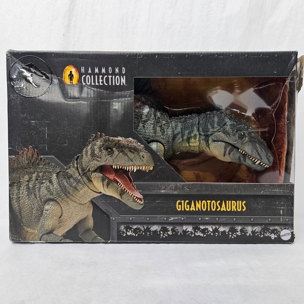 Jurassic World Hammond Collection Giganotosaurus Action Figure HXF57 Damaged Box